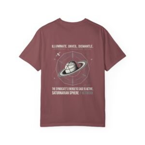 Saturnian Sphere illustration T-Shirt | Retro Space Graphic Tee